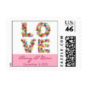 LOVE Spring Flowers Wedding Announcement / RSVP / postage by fat_fa_tin LOVE Spring Flowers Wedding Announcement / RSVP / postage