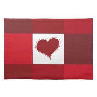 Love squares Placemat placemat