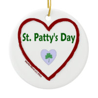 Love St. Patty's Day Christmas Ornament