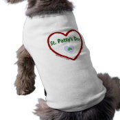 Love St. Patty's Day Doggie Tshirt