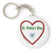 Love St. Patty's Day Keychain
