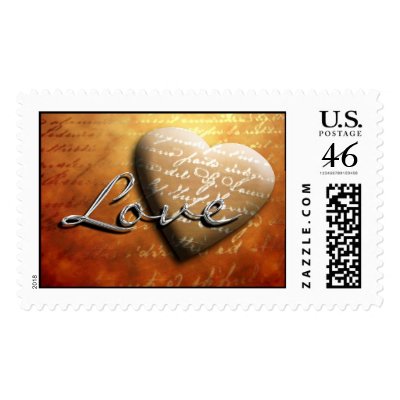 Love Stamp Heart Wedding