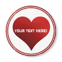 Love stamp magnet