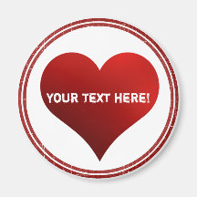 Love stamp magnet