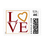 Love Stamps Cranberry And Coffee Wedding Postage