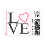 Love Stamps Dark Gray And light Pink Wedding