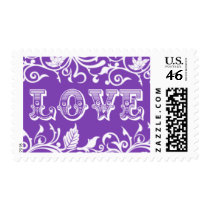 Love Stamps | Wedding Stamps | Purple And White