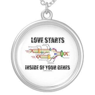 Love Starts Inside Of Your Genes (DNA Replication) Custom Necklace