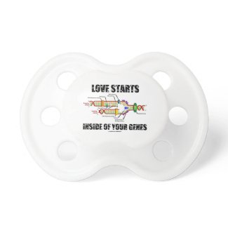 Love Starts Inside Of Your Genes (DNA Replication) Baby Pacifiers