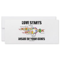 Love Starts Inside Of Your Genes (DNA Replication) rack cards by wordsunwords Love Starts Inside Of Your Genes (DNA Replication) rack cards