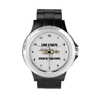Love Starts Inside Of Your Genes (DNA Replication) Wristwatch