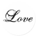 Love Sticker_Customize Background and Text Colors by monogramgallery Love Sticker_Customize Background and Text Colors
