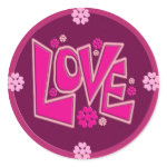 Love Stickers-Pink sticker