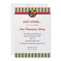 Love Stinks Anti-Valentine Party Invitation