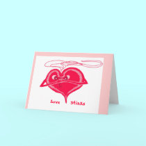 Love Stinks Card cards