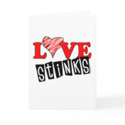 Love Stinks Greeting Cards