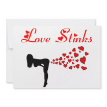 Love stinks personalized invite