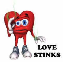 love stinks photo cut outs