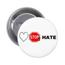 Love Stops hate Pin