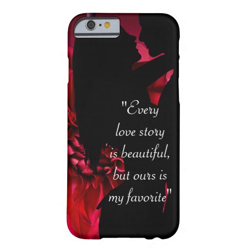 Love story quote kiss lover background iPhone 6 case