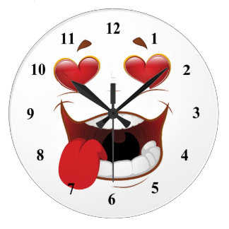 Funny Face Wall Clocks | Zazzle