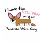 Love Stuffing Corgi Girl's Ringer Teeshirt