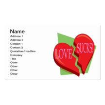 Love Sucks Business Card Templates