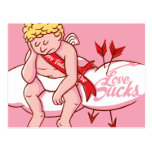 Love Sucks Cupid Anti Valentine Postcard CUSTOMIZE