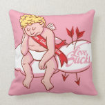 Love Sucks Cupid Anti-Valentine's Pillow — SQUARE