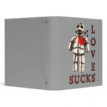 Love Sucks Gothic Art Binder