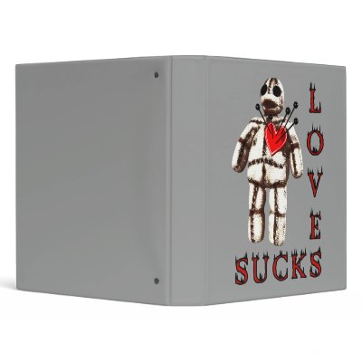 Love Sucks Gothic Art Binder by darkdreams