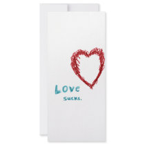 Love Sucks rack cards by see3ee Love Sucks rack cards