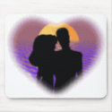 love sunset mousepads