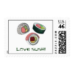 Love Sushi Postage Stamps