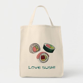 Love Sushi Tote Bag