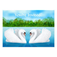 Love Swans Invitation