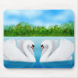 Love Swans Mousepad