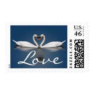Love Swans Wedding Stamps stamp