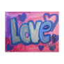 Love Sweet Candy Art Painting Postcard