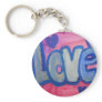 Love Sweet Candy Art Word Painting Keychain