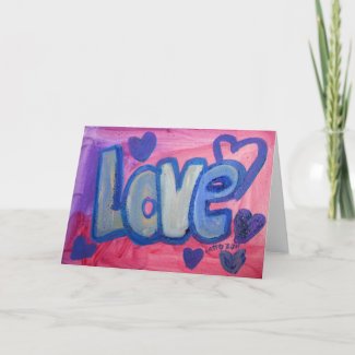 Love Sweet Candy Greeting Card or Note Cards card