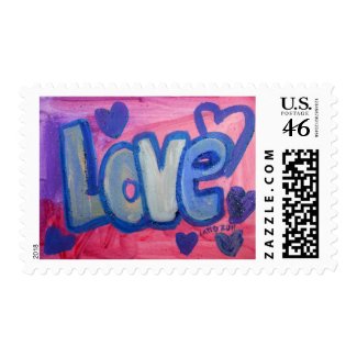 Love Sweet Candy Postage Stamp stamp