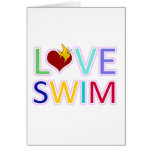 LOVE SWIM GREETING CARDS