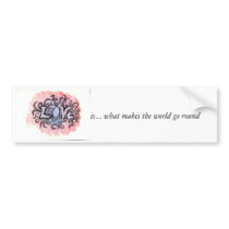 Love swirls, is... what makes the world go round bumper stickers by angelpainter1 Love swirls, is... what makes the world go round bumper stickers