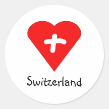 Love Switzerland - Swiss heart sticker