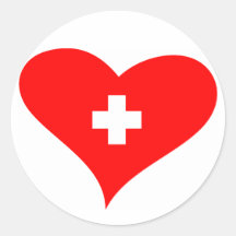 Love Switzerland - Swiss heart sticker