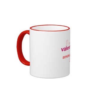 Love Tag Cloud w/ Custom Name Mug mug