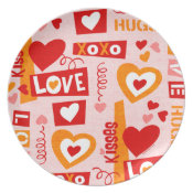 Love Talk Valentine Plate plate