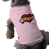 Love Tattoo Heart pet clothing by toxiferousholidays Love Tattoo Heart pet clothing