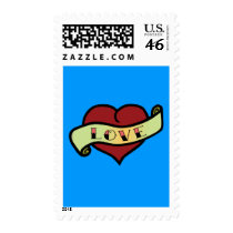 Love Tattoo Heart postage by toxiferousholidays Love Tattoo Heart postage